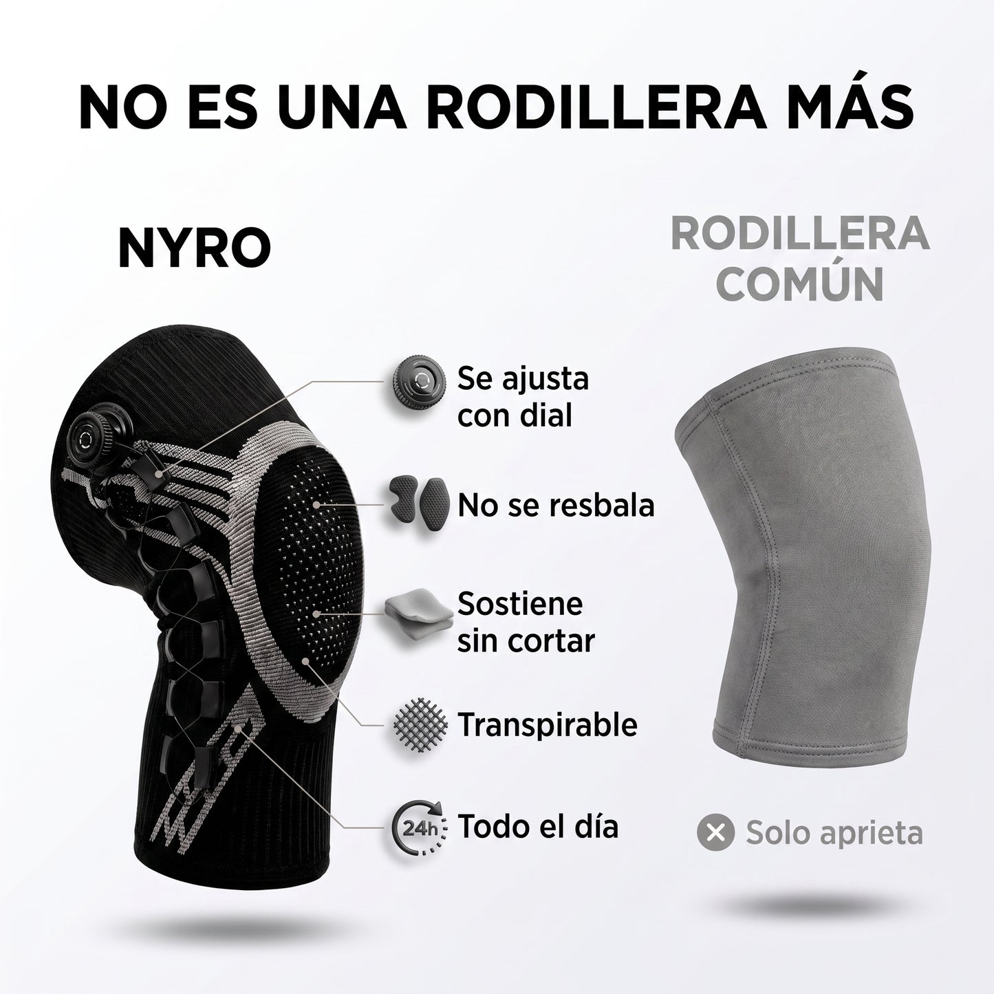 Rodillera con Dial de Ajuste